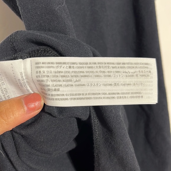 Abercrombie & Fitch Black Scoop Neck Thong Bodysuit Size Medium - Picture 10 of 10